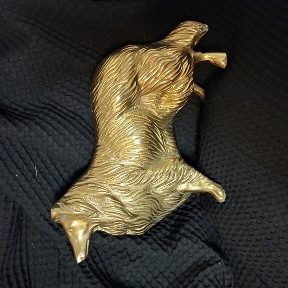 Jewelry Vintage Solid Brass Dog Statue Poshmark